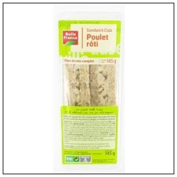 SANDWICH CLUB POULET ROTI 145G BELLE FRANCE