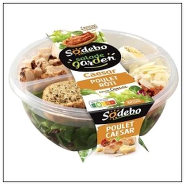 SALADE GARDEN POULET ROTI CAESAR 240G SODEBO