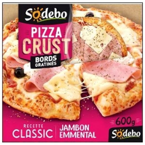 PIZZA CRUST 600G EMMENTAL JAMBON SODEBO
