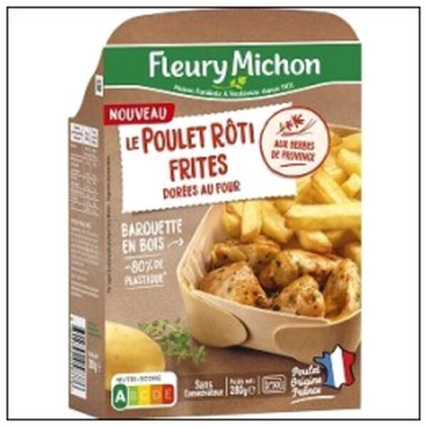 POULET ROTI FRITES 280G FLEURY MICHON