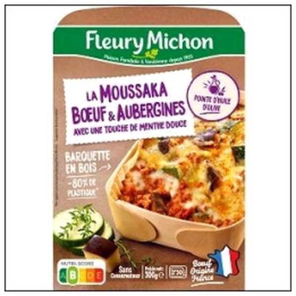 MOUSSAKA BOEUF AUBERGINES 300G FLEURY MICHON