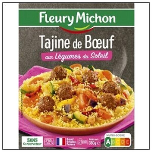TAJINE BOEUF LEGUMES SOLE IL 350G F.MICHON