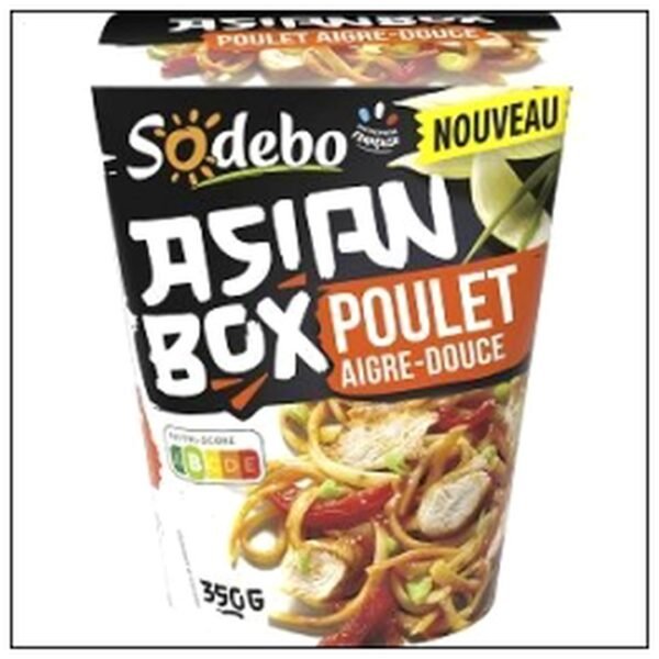 BOX ASIAN POULET AIGRE DO UCE 350G SODEBO