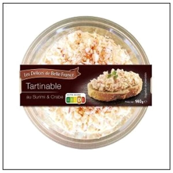 TARTINABLE SURIMI/CRABE 140G DELICE BELLE FRANCE