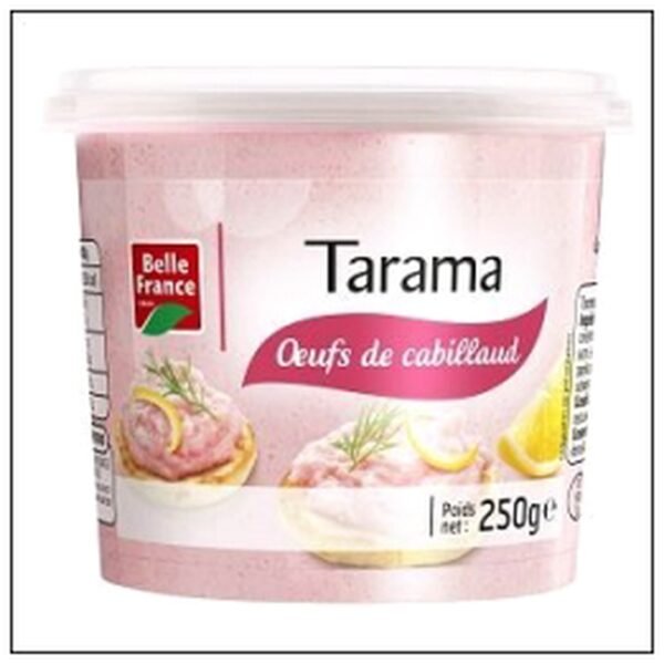TARAMA OEUFS CABILLAUD 25 0G BELLE FRANCE