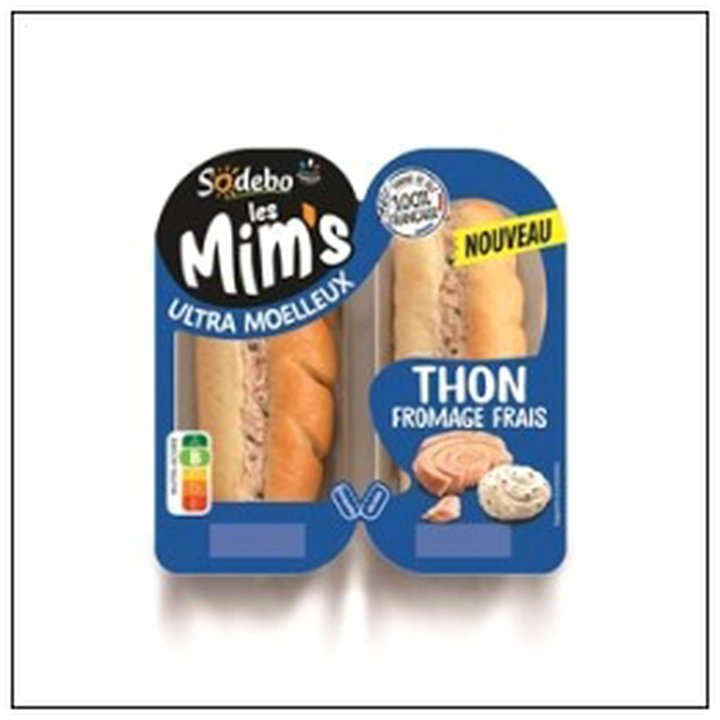 CAT-06664 MINI SANDWICH MIM'S THON FROMAGE FRAIS X2 SODEBO - Image 1