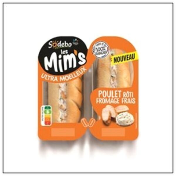 MINI SANDWICH MIM'S POULE T X2 120G SODEBO