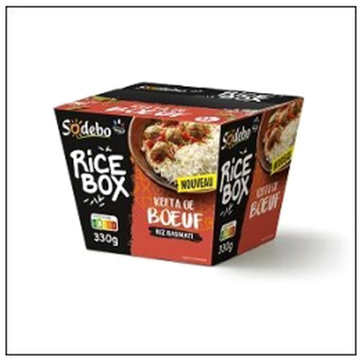 CAT-06667 RICEBOX 330G KEFTA BOEUF RIZ BASMATI SODEBO - Image 1