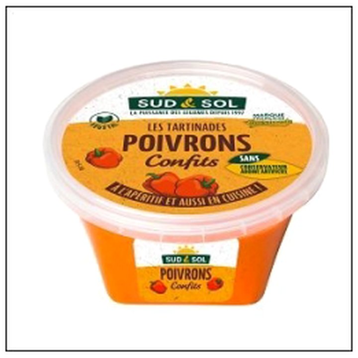 CAT-06671 TARTINADE POIVRONS CONFIT S 150G SUD & SOL - Image 1