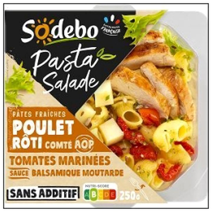 CAT-06674 PASTA SALADE POULET COMTE 250G SODEBO - Image 1