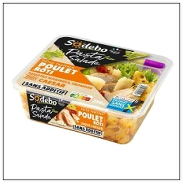 PASTA SALADE POULET CESAR 250G SODEBO