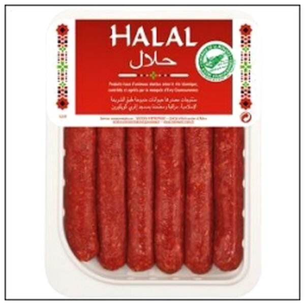BQ 6 MERGUEZ BOEUF/MOUTON 55G HALAL SOCOPA