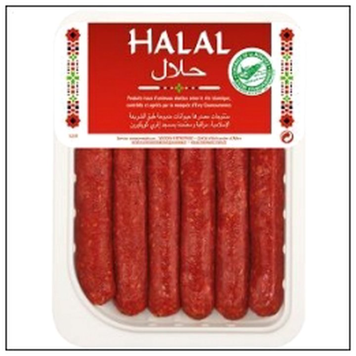 CAT-06711 BQ 6 MERGUEZ BOEUF/MOUTON 55G HALAL SOCOPA - Image 1