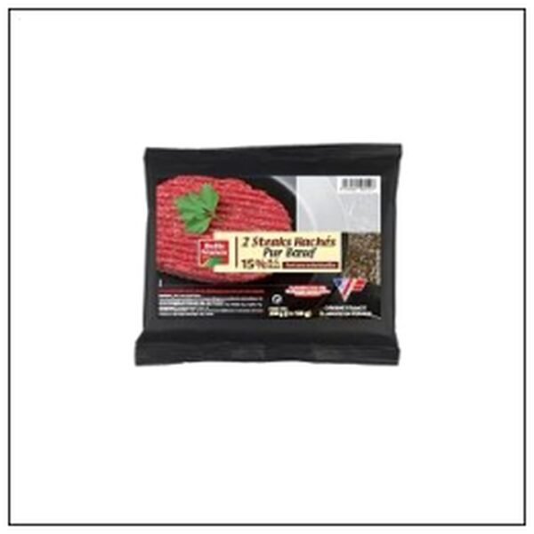 BQ.2 STEAKS HACHES 15% MG 125G S/VIDE BELLE FRANCE