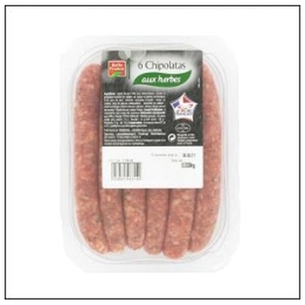 CHIPOLATAS AUX HERBES X 6 330 G BELLE FRANCE