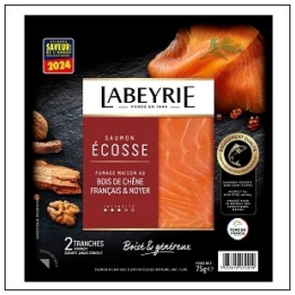 2 T.SAUMON FUME ECOSSE 75 G LABEYRIE