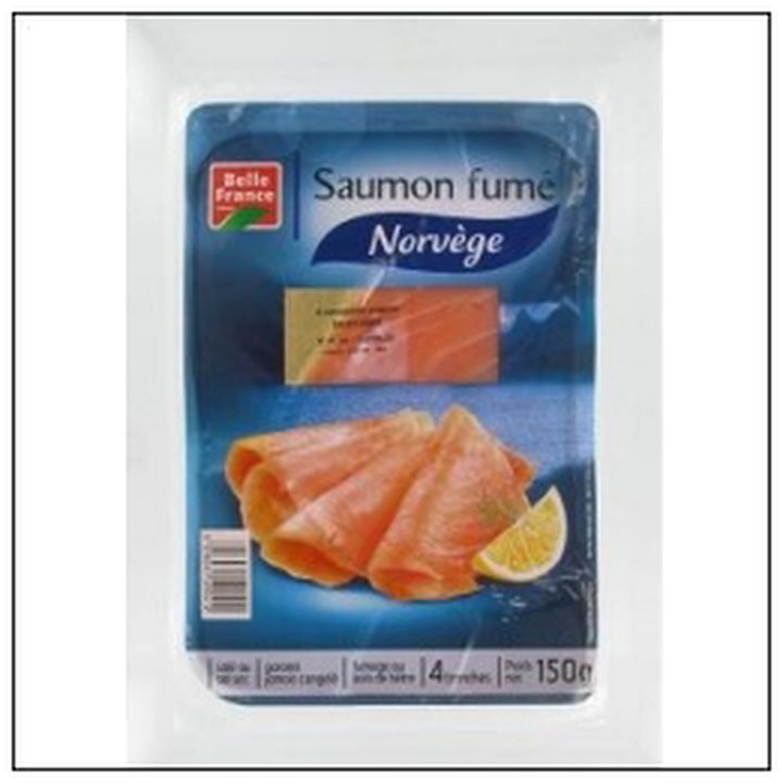 CAT-06806 4 T.SAUMON FUME NORVEGE 130G BELLE FRANCE - Image 1