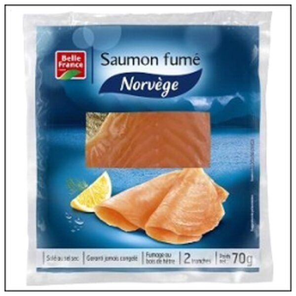 2 T.SAUMON FUME NORVEGIEN 70G BELLE FRANCE