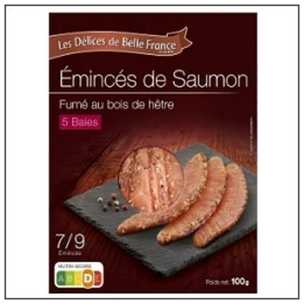 EMINCES SAUMON FUME 5 BAI ES 100G DELICE B.FRANCE