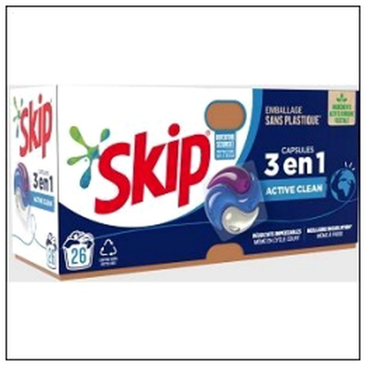 CAT-06864 CAPSULE LESSIVE ACTIVE CL EAN 3EN1 X26 SKIP - Image 1