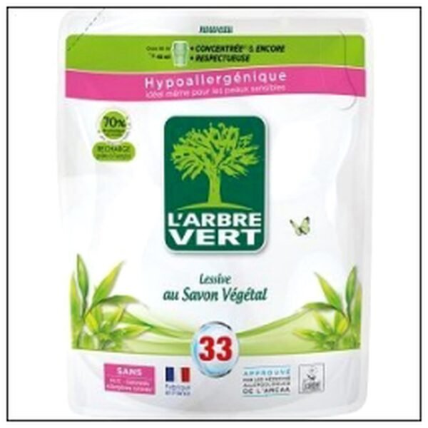 RECHARGE LESSIVE LIQUIDE 1L53 SAVON VEGETAL A.V