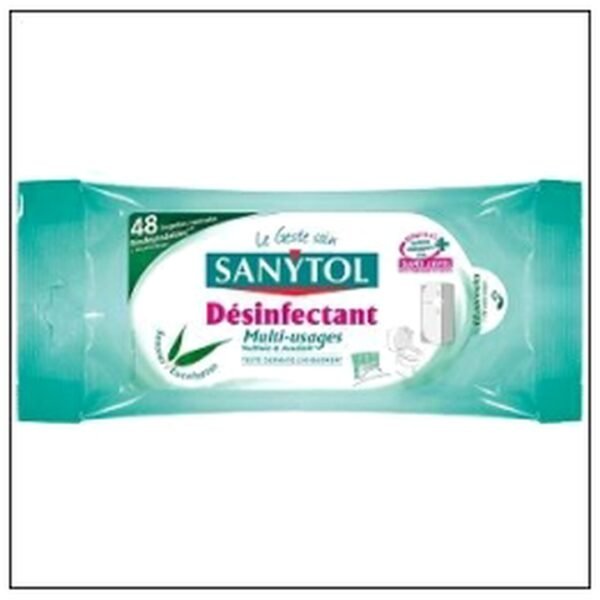 LINGETTE X72 DESINFECTANT MULTI USAGE SANYTOL