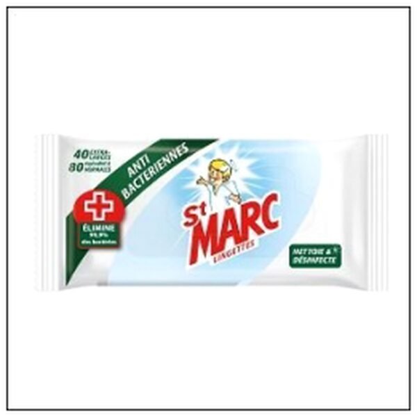 LINGETTE ANTI-BACTERIENNE X30 SAINT MARC