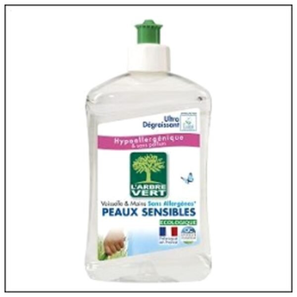 LIQ.VAISSELLE ECOLOGIQUE P.SENSIBLE 500 ARBRE VERT