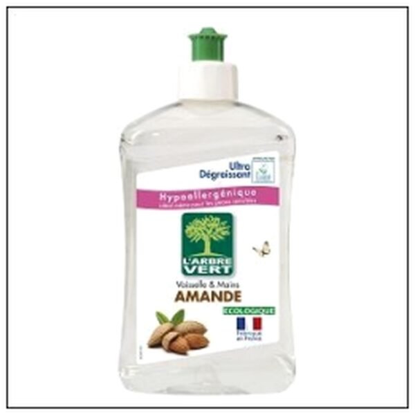 LIQU.VAISSELLE ECOLOGIQUE AMANDE 500ML ARBRE VERT