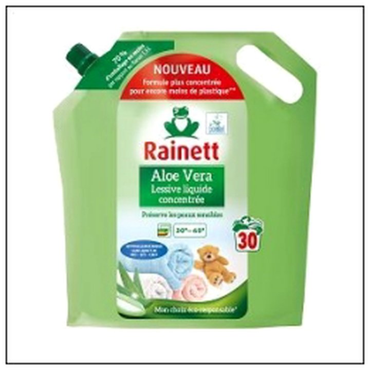 CAT-07049 LESSIVE LIQUIDE ECOLABEL ALOE VERA 1L6 RAINETT - Image 1