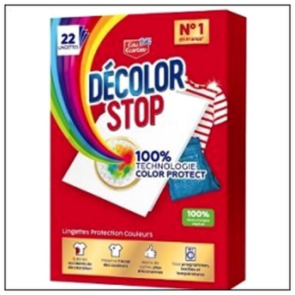 DECOLOR STOP 22 LINGETTES PROTEC.COULEUR E.ECARLATE