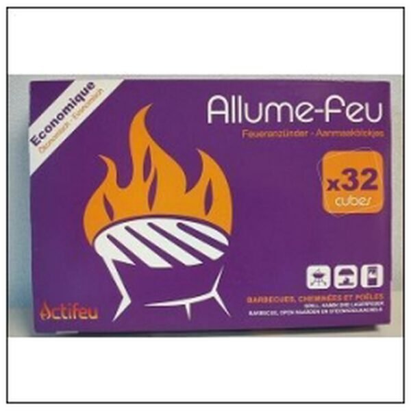 32 CUBES ALLUME FEU ECONOMIQUE ACTIFEU**
