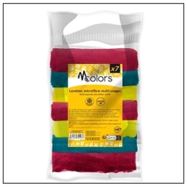 7 LAVETTES MICROFIBRE 30 X30CM