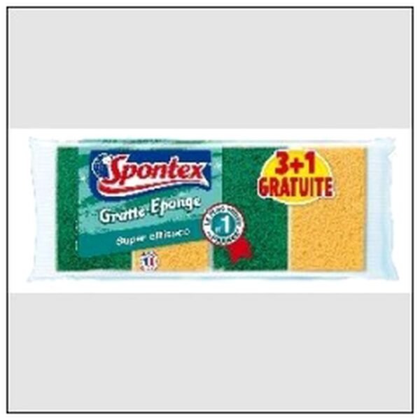 L.3 GRATTE EPONGE VEGETAL SPONTEX