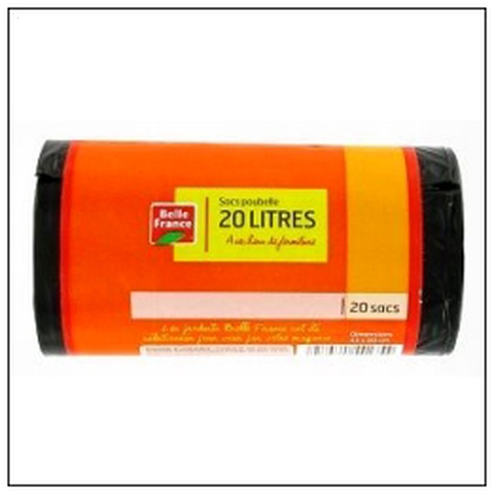 CAT-07354 RLX 20 SACS POUBELLES 20L 20µ A/LIEN BELLE FRANCE - Image 1
