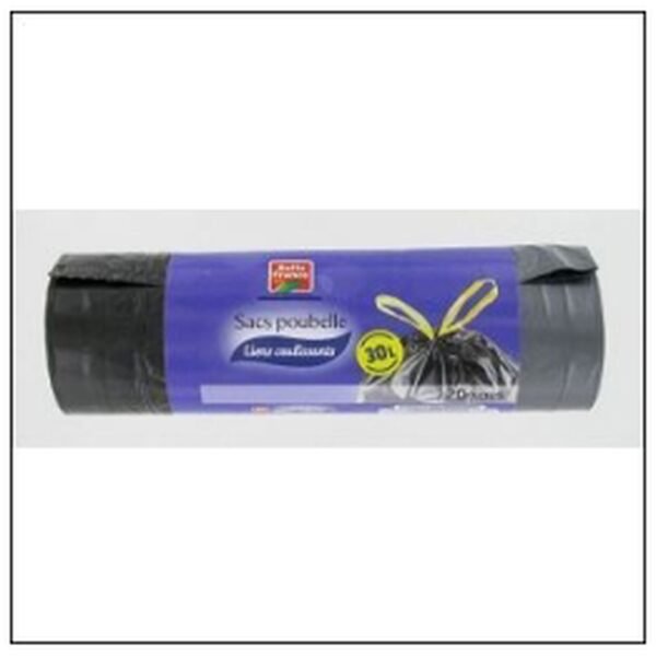 RLX.20 SACS POUBELLES 30L COULISS 25µ BELLE FRANCE