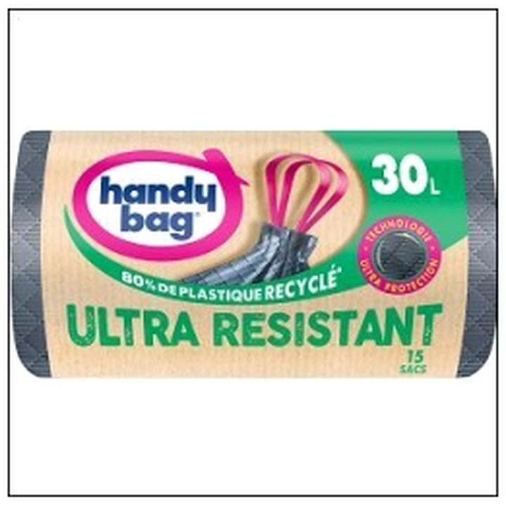 CAT-07362 15 SAC POUBEL.30L COULIS- SANT.ULT.RESIST.HANDY BAG - Image 1