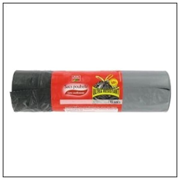 15 SACS POUBELLES ULTRA R ESISTANT 50L B.FRANCE