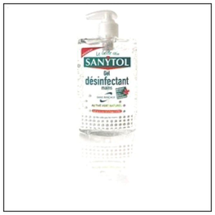 CAT-07526 GEL DESINFECTANT MAINS 250ML POMPE SANYTOL - Image 1