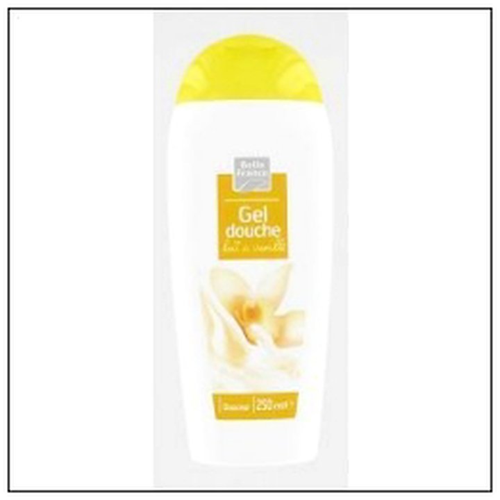 CAT-07561 GEL DOUCHE AU LAIT DE VA- NILLE 250ML BELLE FRANCE - Image 1