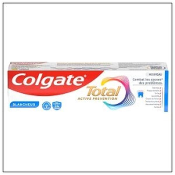 DENTIFRICE BLANCHEUR COLG ATE TOTAL ACTIVE PREVENT.
