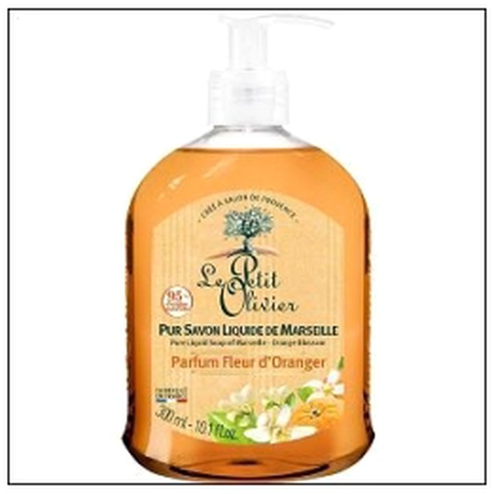 CAT-07695 SAVON LIQ.MARSEILLE FLEUR ORANG.300ML PETIT OLIVIER - Image 1