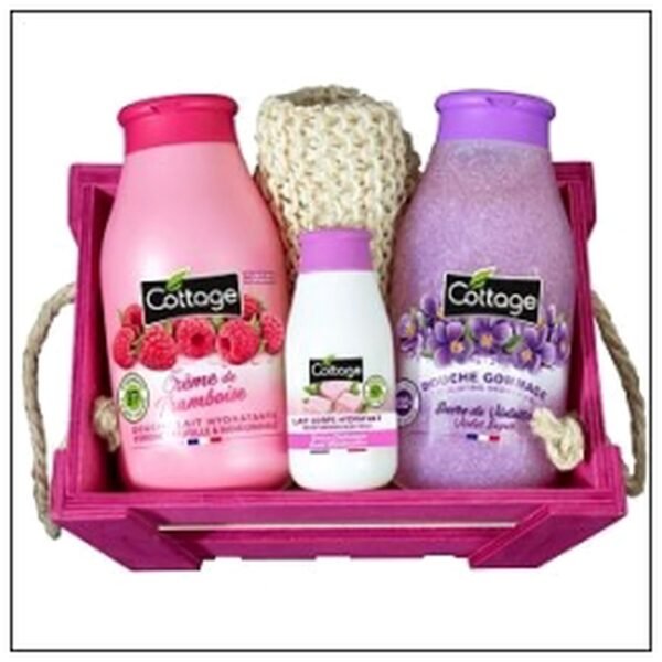 COFFRET DCHE LAIT FRAMBOI SE/VIOLETTE/GUIM.COTTAGE