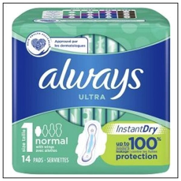 SAC.14 SERVIETTES ULTRA NORMALES PLUS ALWAYS T1