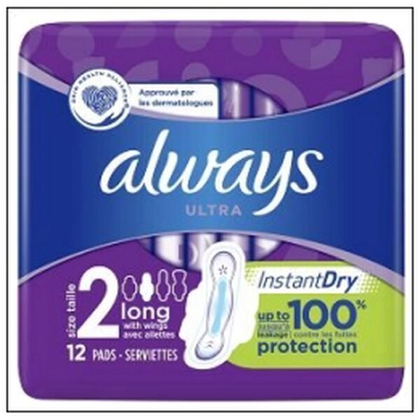 SAC.12 SERVIETTES ULTRA LONG PLUS ALWAYS TAILLE2