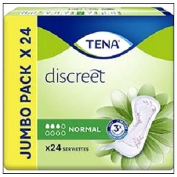 24 SERVIETTES NORMAL TENA DISCREET