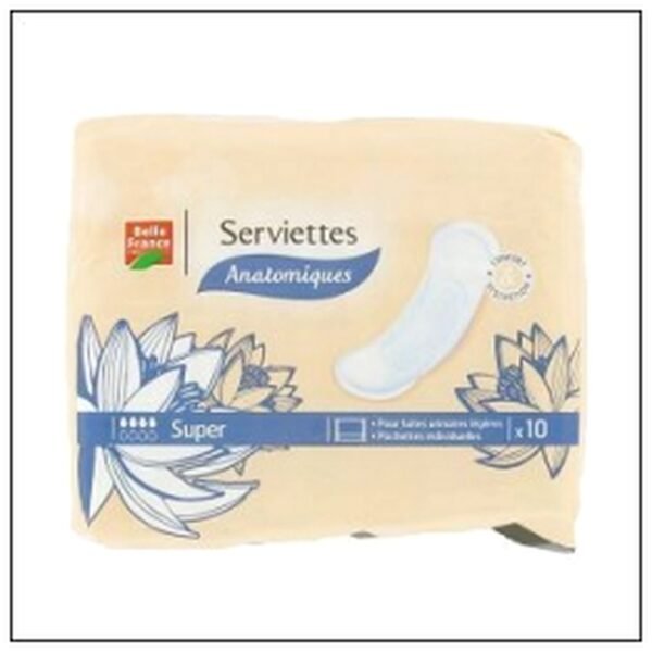 S.10 SERVIETTES P/FUITES SUPER BELLE FRANCE