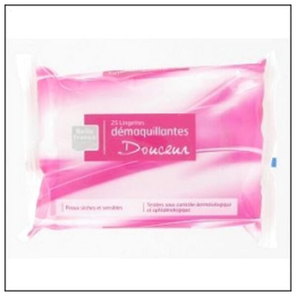R.25 LINGETTES DEMAQUIL. VISAGE/YEUX P.SECHE B.F