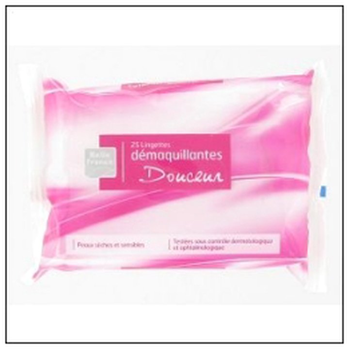 CAT-07810 R.25 LINGETTES DEMAQUIL. VISAGE/YEUX P.SECHE B.F - Image 1