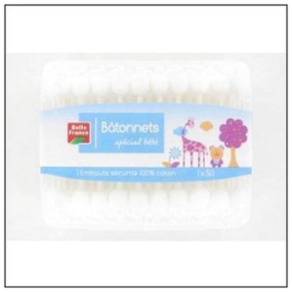 BTES 50 BATONNETS HYGIENE BEBE BELLE FRANCE